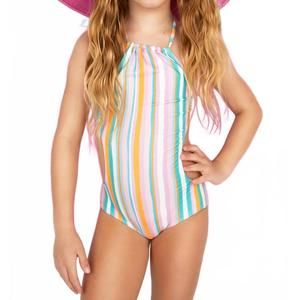 NEW PLANET SEA happy stripe monokini one piece in multi